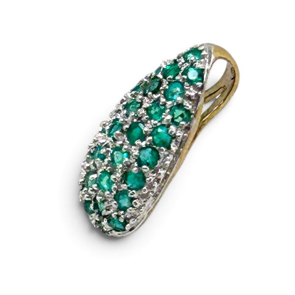 Vintage "Green Whisper" Multi Tsavorite Garnet Pendant