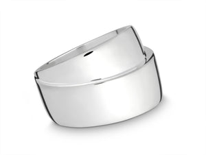 Silver Polished Layered Ring
