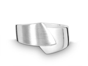 Silver Contrast Wrap Ring