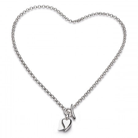 Kit Heath Sterling Silver Desire Love Duet Heart Necklace