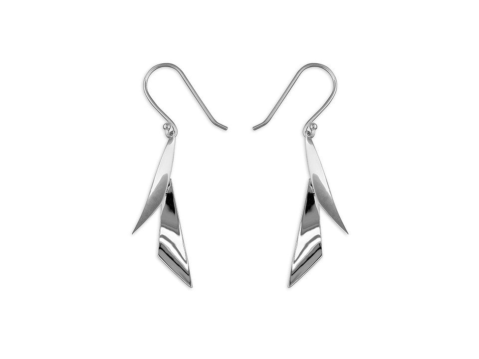 Sterling Silver Triangle Hook-In Drops