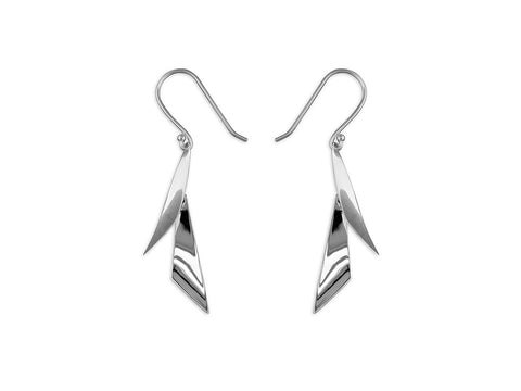 Sterling Silver Triangle Hook-In Drops