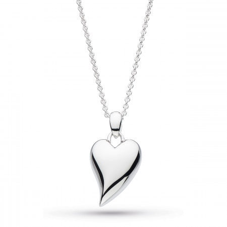 Kit Heath Desire Lust Heart Necklace - Rhodium Plated