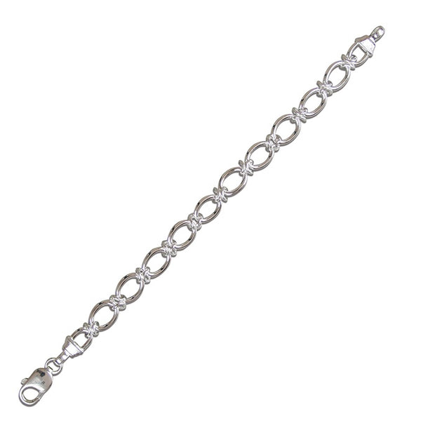 Sterling Silver Chunky Oval Link Bracelet