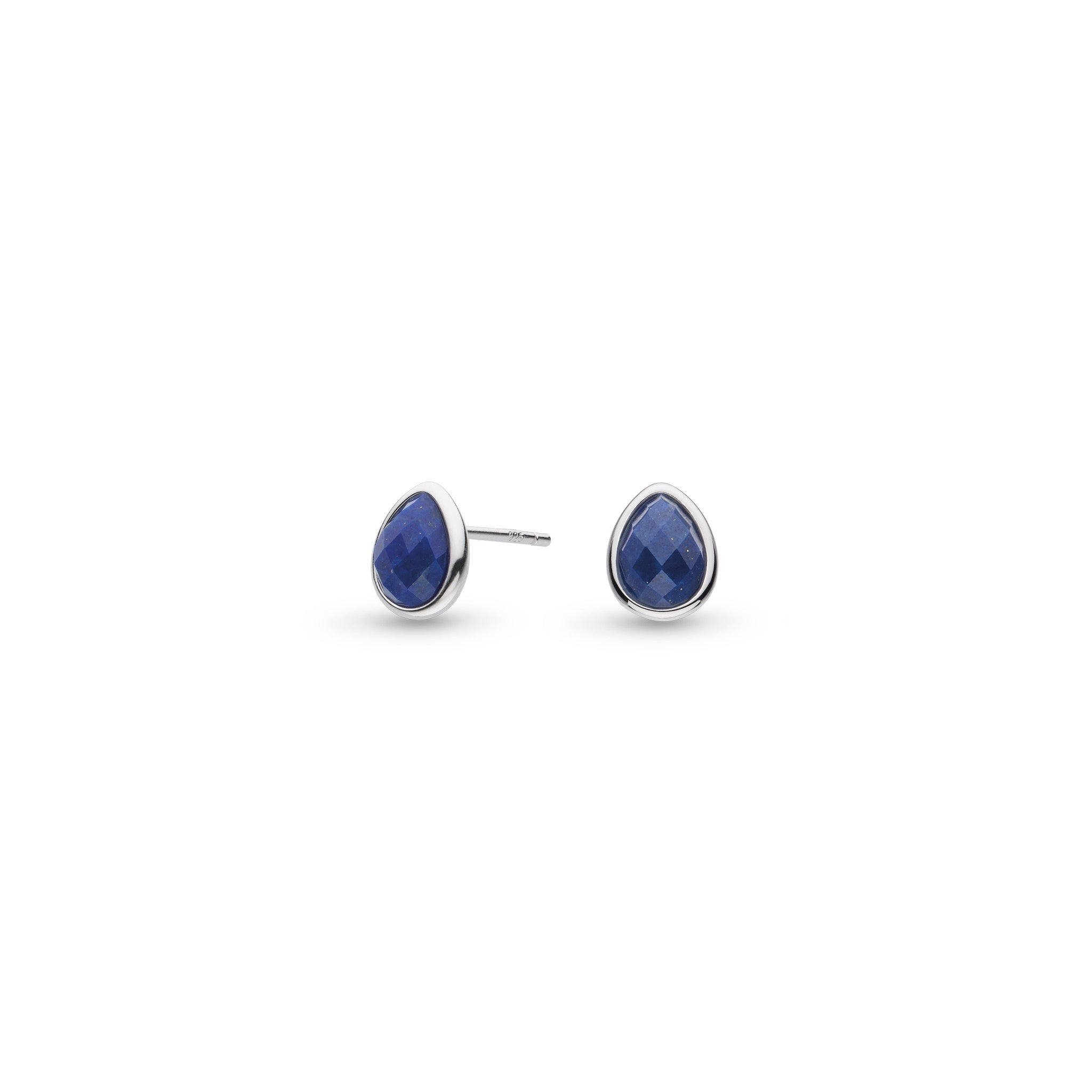 Kit Heath Coast Pebble Azure Gemstone Stud Earrings