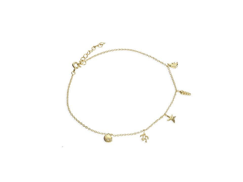 18ct Gold Plated Under the Sea Anklet