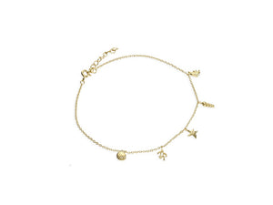 18ct Gold Plated Under the Sea Anklet