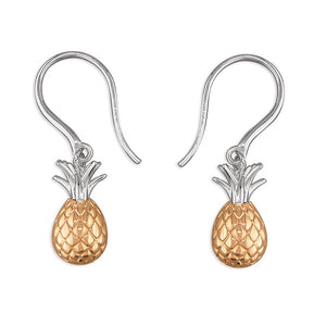 Sterling Silver Pineapple Hook in Drop Earrings