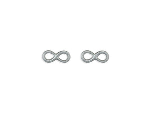 Sterling Silver Small Infinity Studs