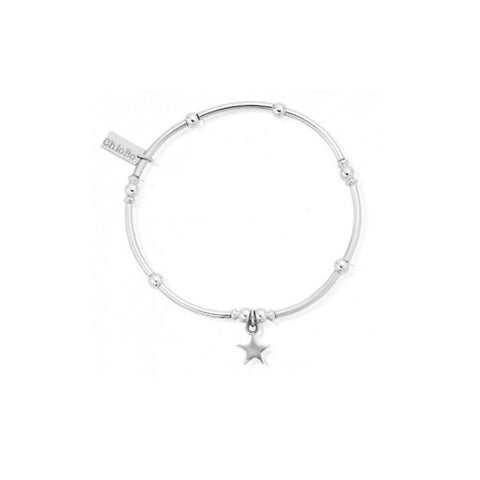 ChloBo Silver Mini Noodle Ball Star Bracelet