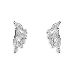 Sterling Silver Small Wing Studs