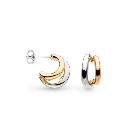 Kit Heath Bevel Cirque Twin Hoop Earrings