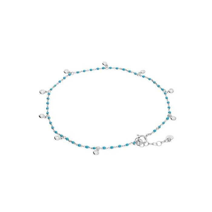 Sterling Silver & Turquoise Anklet