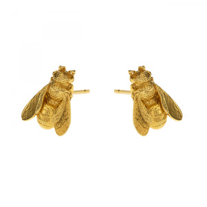 Alex Monroe Honey Bee Stud Earrings - DBE5-GP