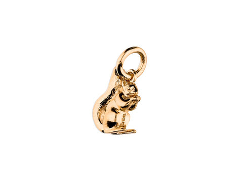 18ct Rose Gold Plated Squirrel Charm Necklace