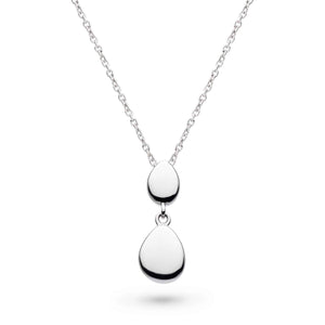 Kit Heath Pebbles Twin Droplet Necklace