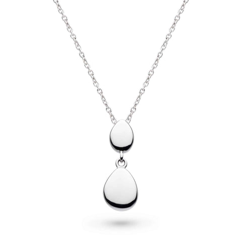 Kit Heath Pebbles Twin Droplet Necklace