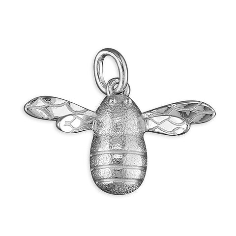 Sterling Silver Plain Bee Chain Necklace