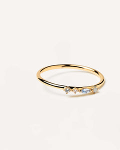 PDPAOLA Gold Midnight Blue Ring