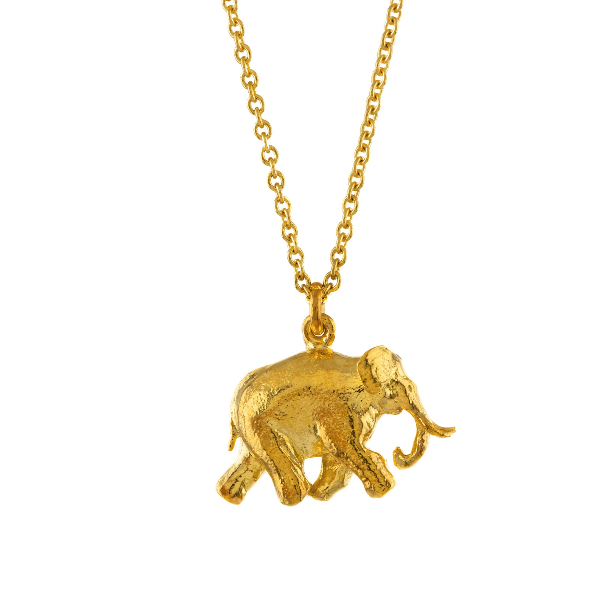 Alex Monroe  Gold Indian Elephant Necklace - BVN4-GP