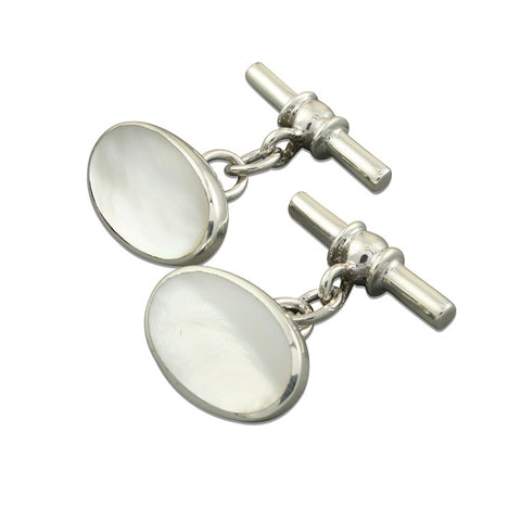 Oval Mother of pearl cufflinks