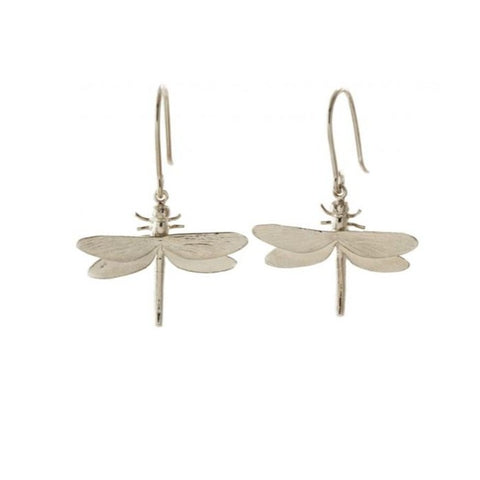 Alex Monroe Silver Dragonfly Earrings -