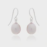 Pink Single Pearl Earrings