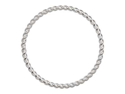 Sterling Silver Twisted 0.9mm Ring