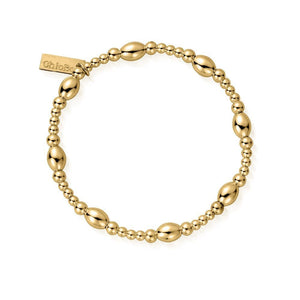 ChloBo Golden Cute Oval Bracelet