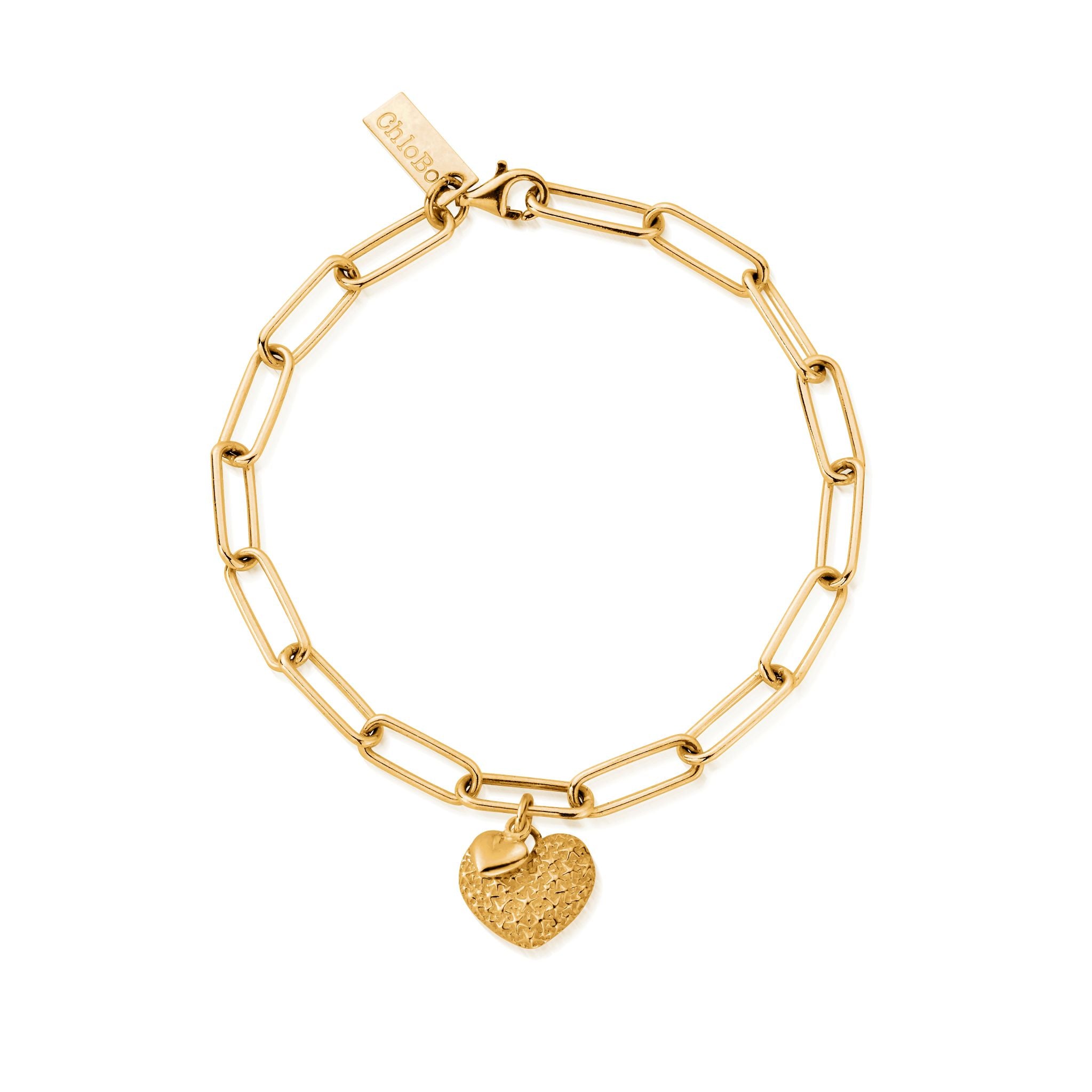 ChloBo Gold Link Chain Pure Passion Bracelet