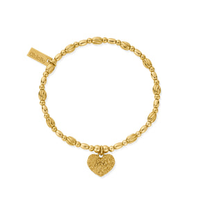 ChloBo Shining Heart Bracelet Gold Plated