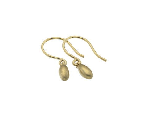 9ct Gold Pod Drop Earrings