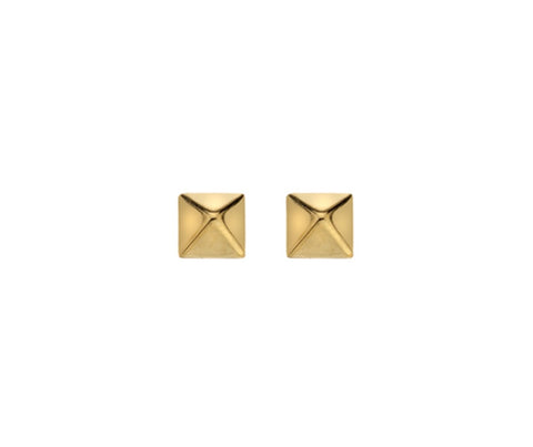 9ct Gold Pyramid Studs