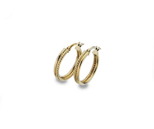 9ct Gold Double Hoop Earrings