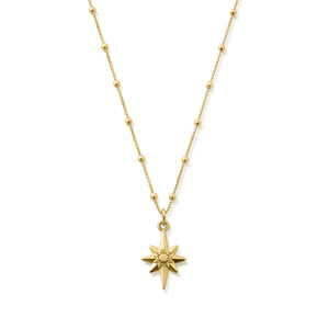 ChloBo Bobble Chain Lucky Star Necklace - Gold Plated