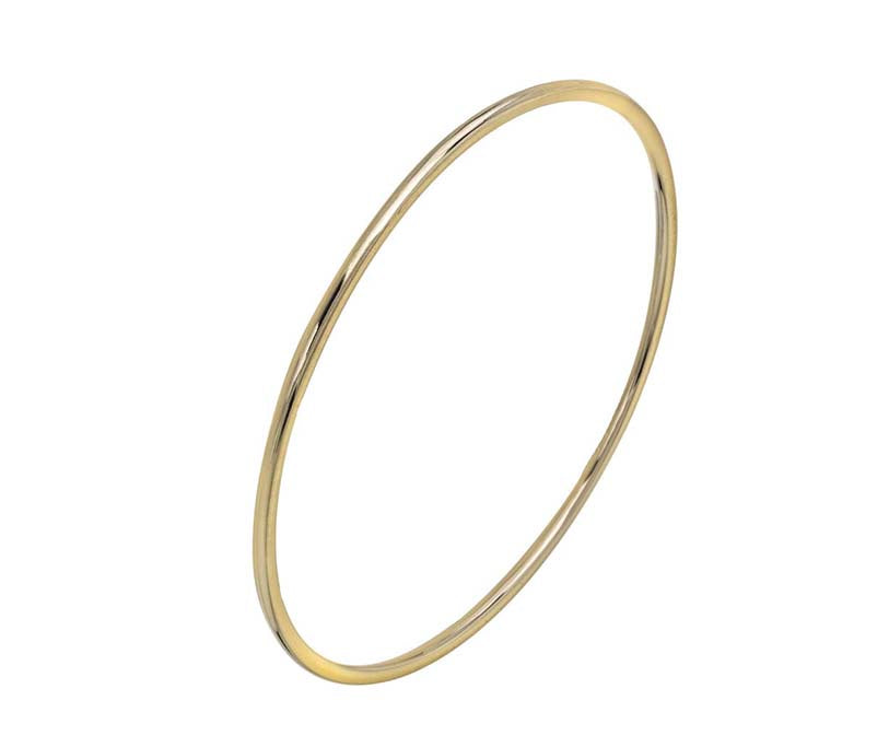 9ct Gold Gold Round Wire Bangle