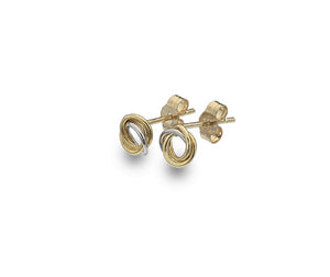 9ct Gold Knotted Studs