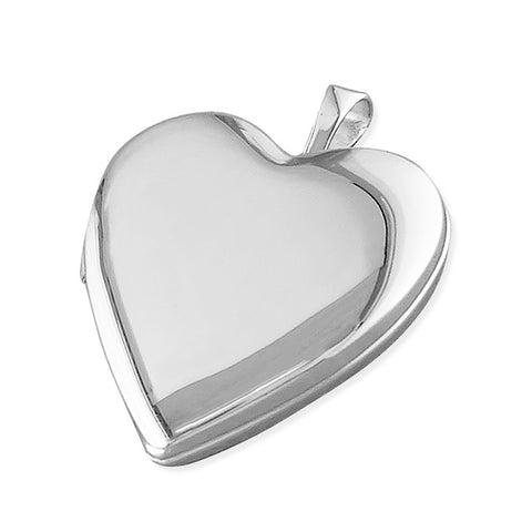 Silver Plain Heart Shaped Locket