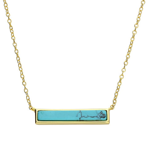 18ct Gold Plated Turquoise Necklace