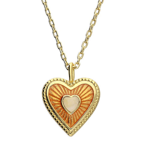 18ct Gold Plated Heart Necklace
