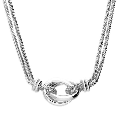Sterlings Silver Entwine Necklace