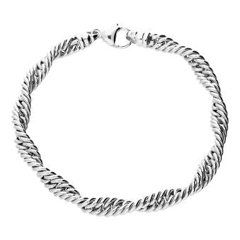 Sterling Silver Reverse Twist Bracelet