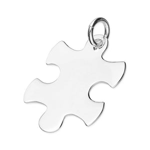 Sterling Silver Jigsaw Puzzle Piece Necklace