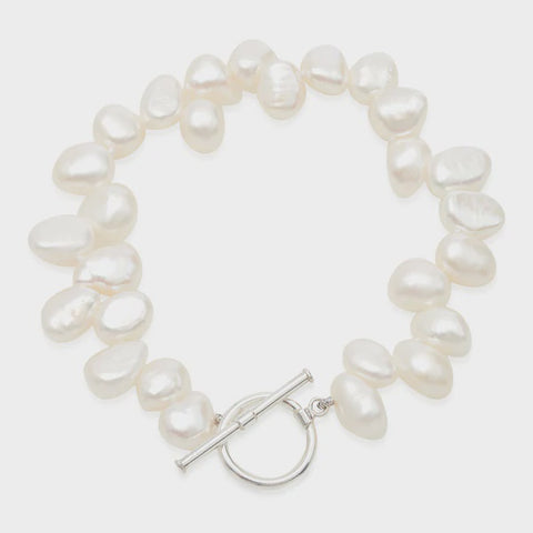 White off set Pearl Bracelet