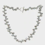 Silver Grey Pearl Necklace