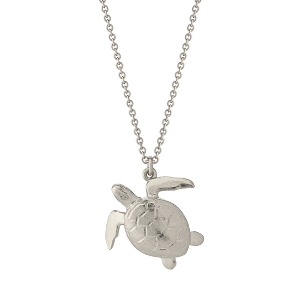 Alex Monroe Silver Sea Turtle Necklace - OCN7-S