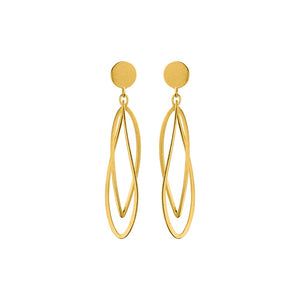 Gold Twister Earrings
