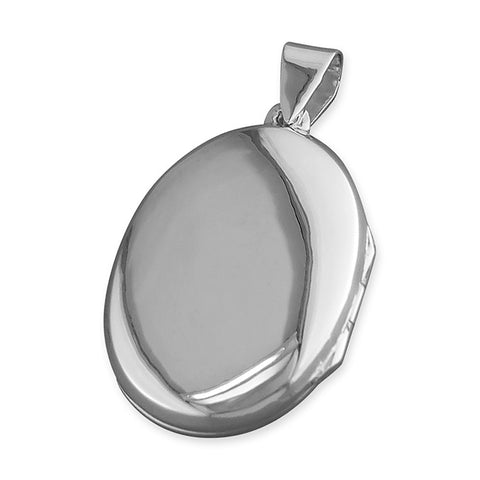 Silver Medium Oval Locket