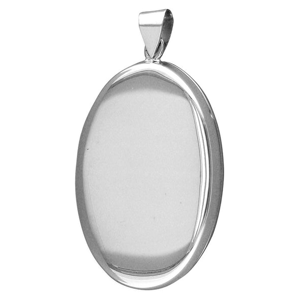 Silver Large Oval Locket