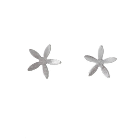 Silver Flower Studs